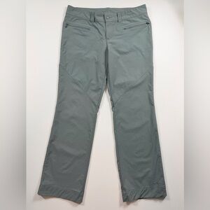 Columbia Omni-Shield Women’s Hiking Pants Size 14 Gray Green Outdoor Trail